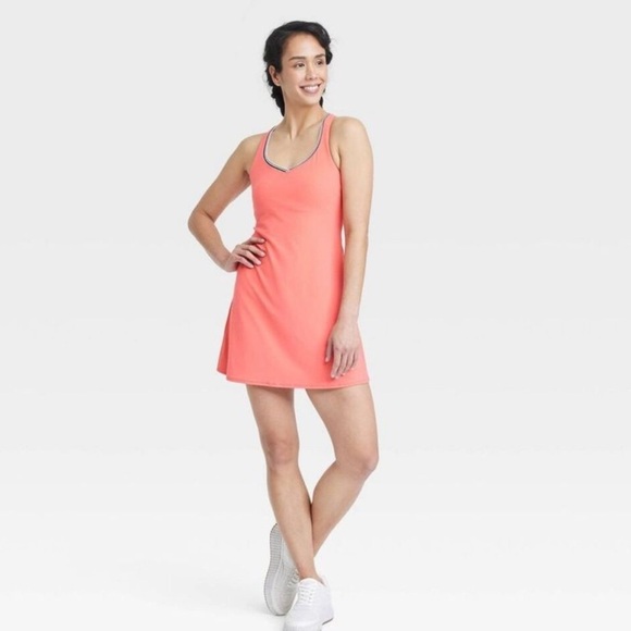 NWT All in Motion Everyday Soft Coral Active Dress Size XSmall - Picture 1 of 9